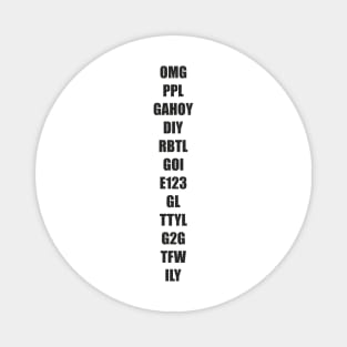 Abbreviations - Internet slang appeal Magnet